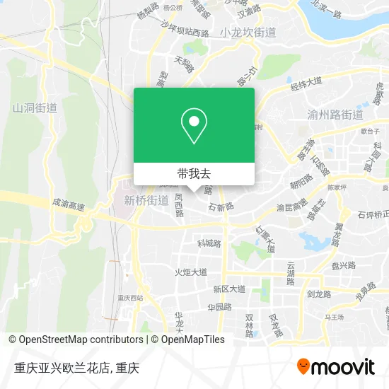 重庆亚兴欧兰花店地图