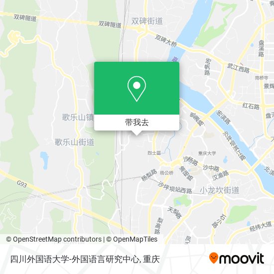 四川外国语大学-外国语言研究中心地图