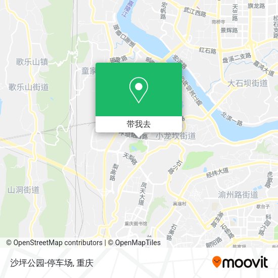 沙坪公园-停车场地图
