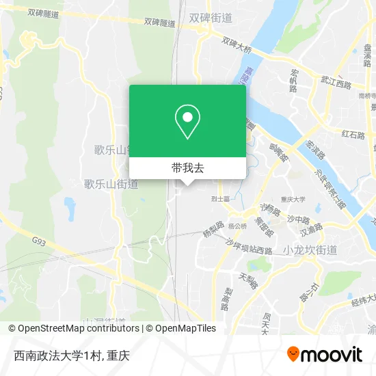 西南政法大学1村地图