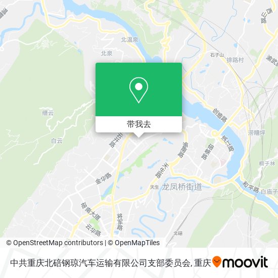 中共重庆北碚钢琼汽车运输有限公司支部委员会地图
