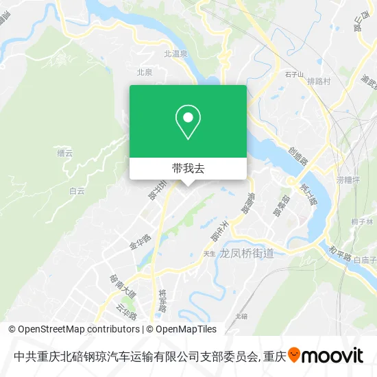 中共重庆北碚钢琼汽车运输有限公司支部委员会地图