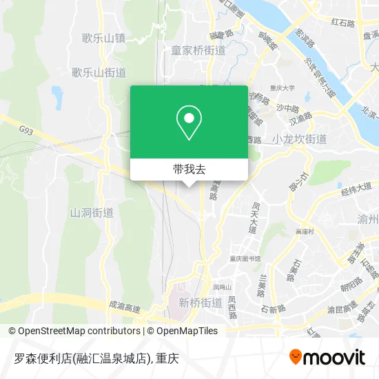 罗森便利店(融汇温泉城店)地图