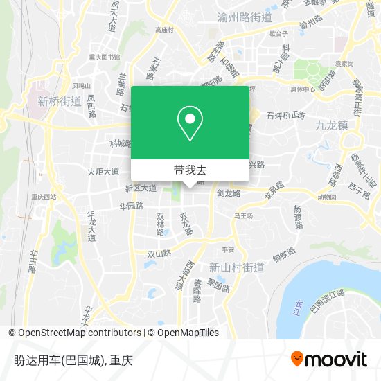 盼达用车(巴国城)地图