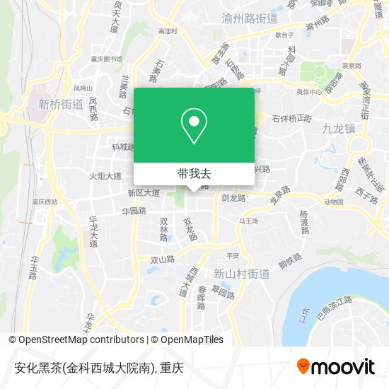 安化黑茶(金科西城大院南)地图