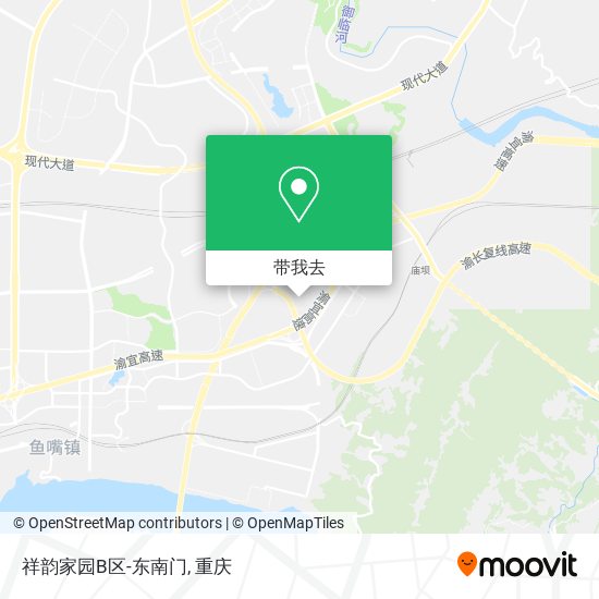 祥韵家园B区-东南门地图