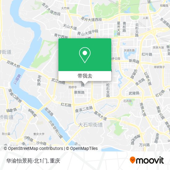 华渝怡景苑-北1门地图
