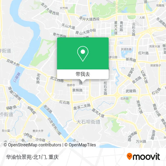 华渝怡景苑-北1门地图