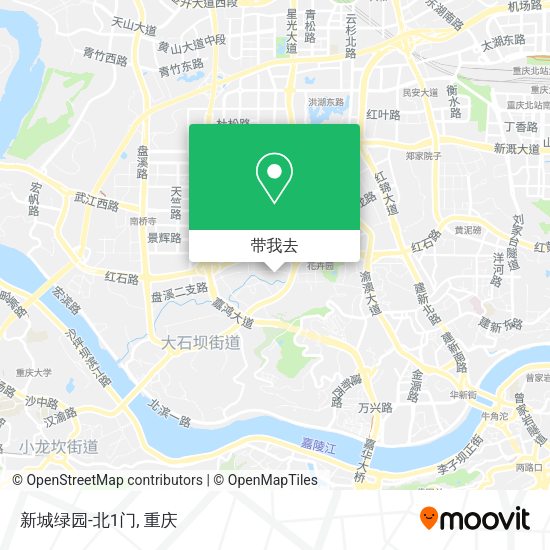 新城绿园-北1门地图