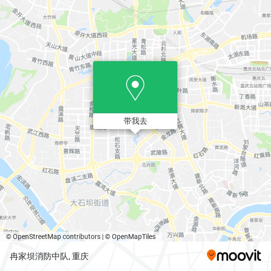 冉家坝消防中队地图