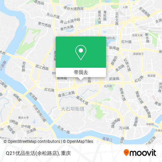 Q21优品生活(余松路店)地图