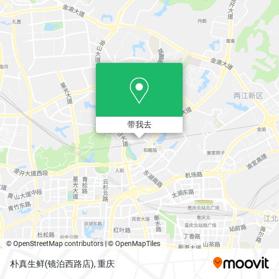 朴真生鲜(镜泊西路店)地图
