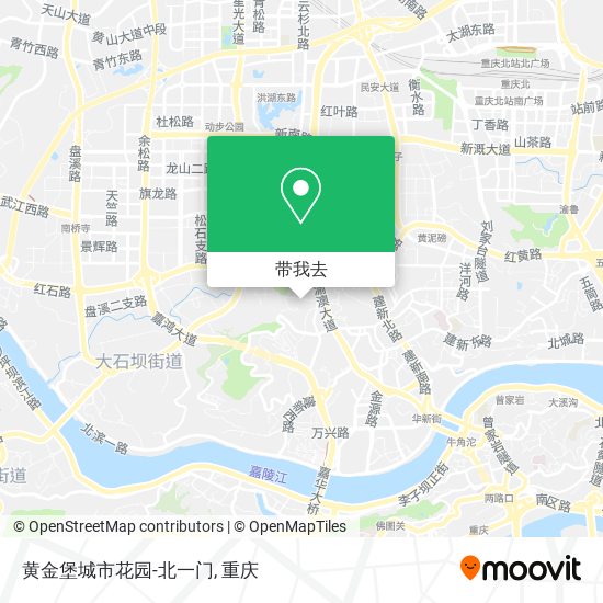 黄金堡城市花园-北一门地图