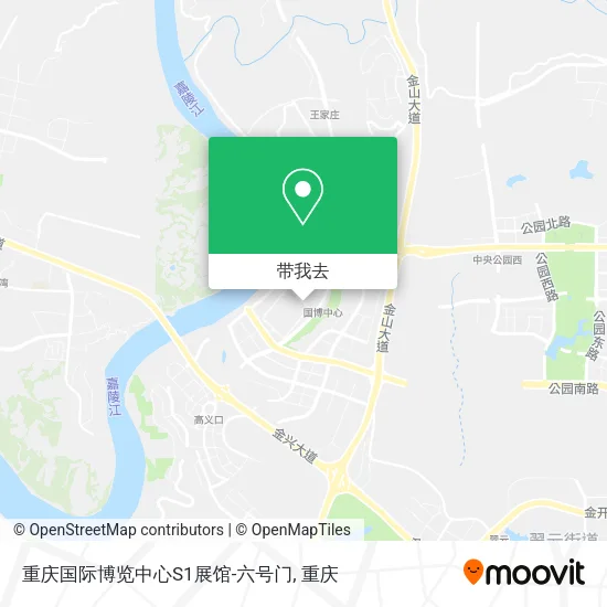 重庆国际博览中心S1展馆-六号门地图