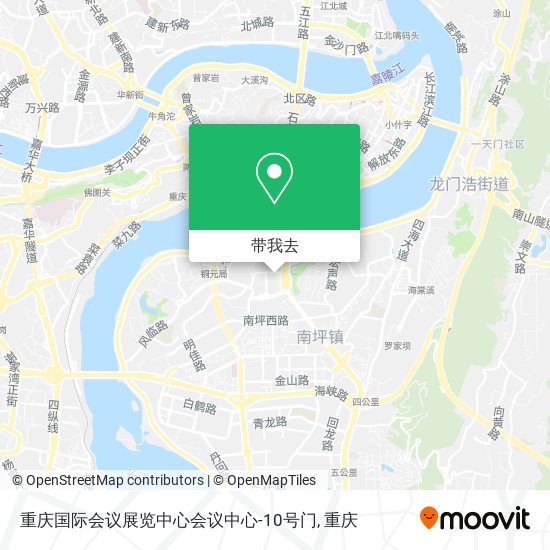 重庆国际会议展览中心会议中心-10号门地图