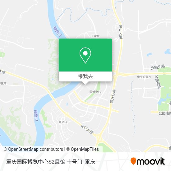 重庆国际博览中心S2展馆-十号门地图