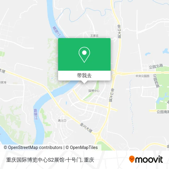 重庆国际博览中心S2展馆-十号门地图