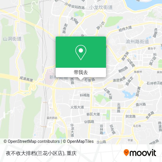 夜不收大排档(兰花小区店)地图