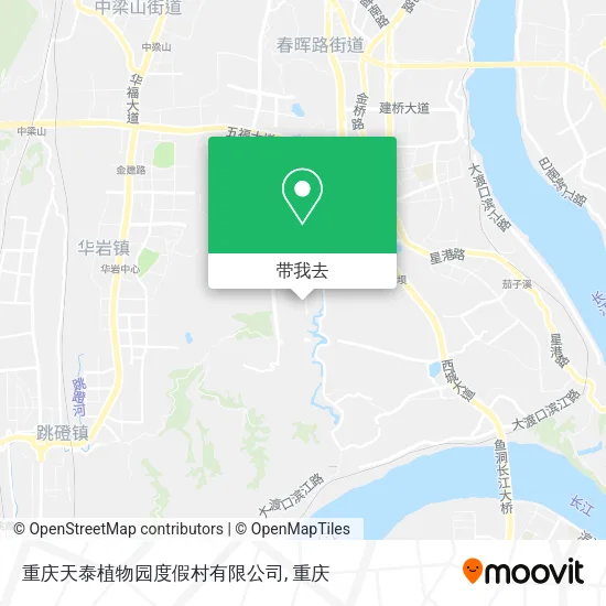 重庆天泰植物园度假村有限公司地图