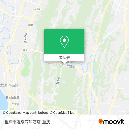 重庆南温泉丽筠酒店地图