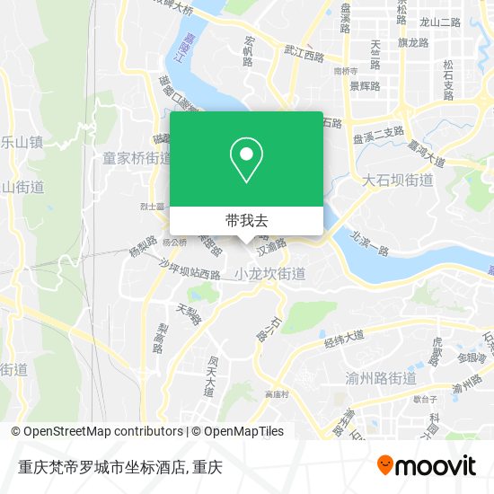 重庆梵帝罗城市坐标酒店地图