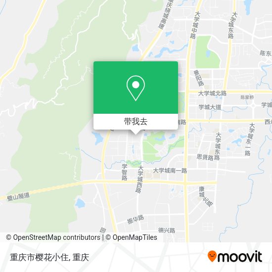 重庆市樱花小住地图