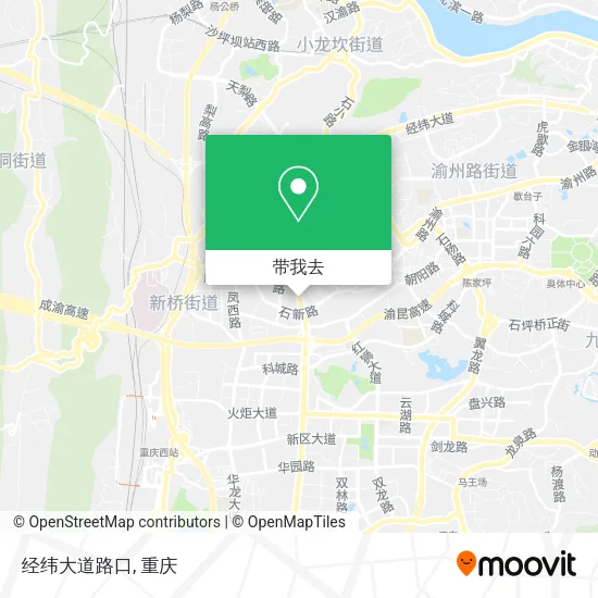 经纬大道路口地图
