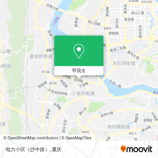 电力小区（沙中路）地图