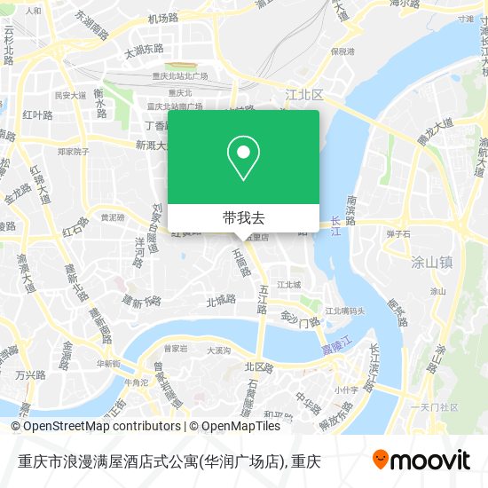 重庆市浪漫满屋酒店式公寓(华润广场店)地图