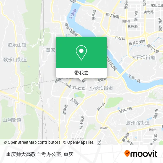 重庆师大高教自考办公室地图