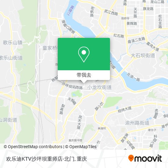 欢乐迪KTV沙坪坝重师店-北门地图