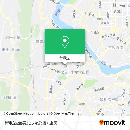 街电(品丝美发沙龙总店)地图