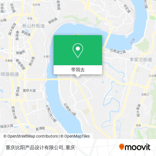 重庆比阳产品设计有限公司地图