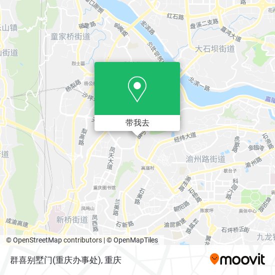 群喜别墅门(重庆办事处)地图