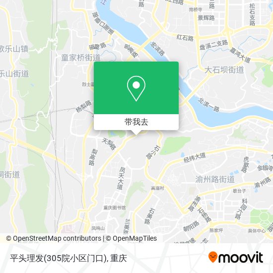 平头理发(305院小区门口)地图