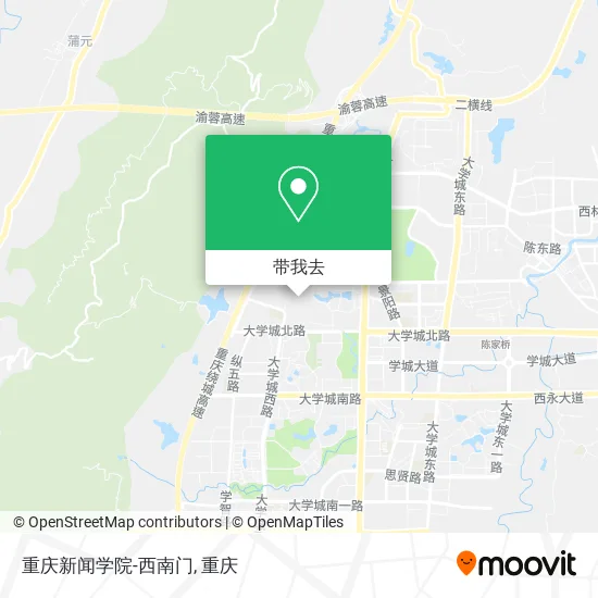 重庆新闻学院-西南门地图