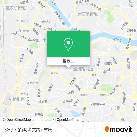 公仔面(白马凼支路)地图