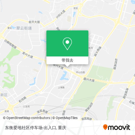 东衡爱地社区停车场-出入口地图
