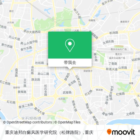重庆迪邦白癜风医学研究院（松牌路院）地图