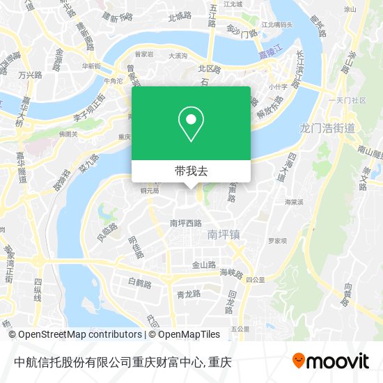 中航信托股份有限公司重庆财富中心地图