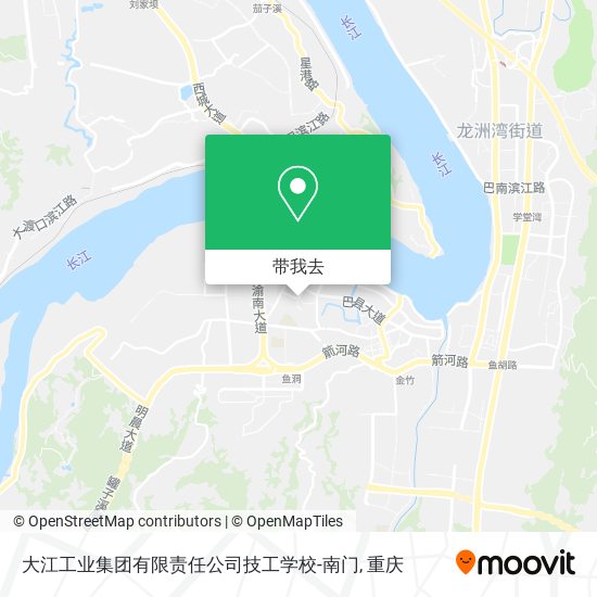 大江工业集团有限责任公司技工学校-南门地图