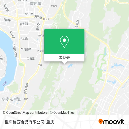 重庆格西食品有限公司地图