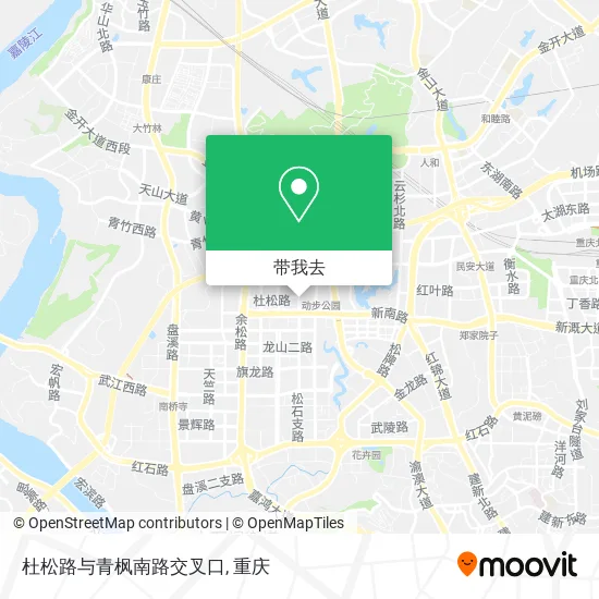 杜松路与青枫南路交叉口地图