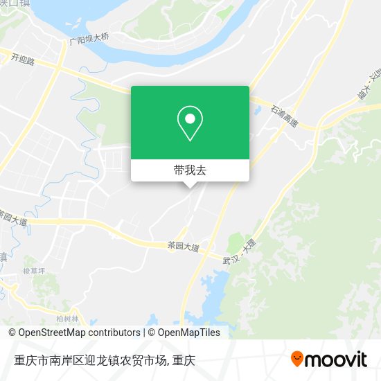 重庆市南岸区迎龙镇农贸市场地图