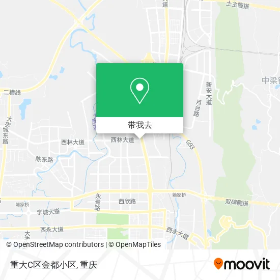 重大C区金都小区地图