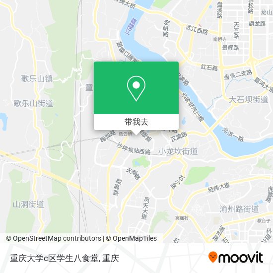 重庆大学c区学生八食堂地图