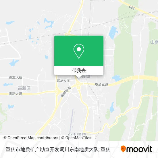 重庆市地质矿产勘查开发局川东南地质大队地图