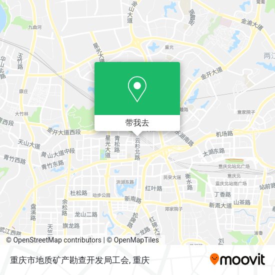 重庆市地质矿产勘查开发局工会地图