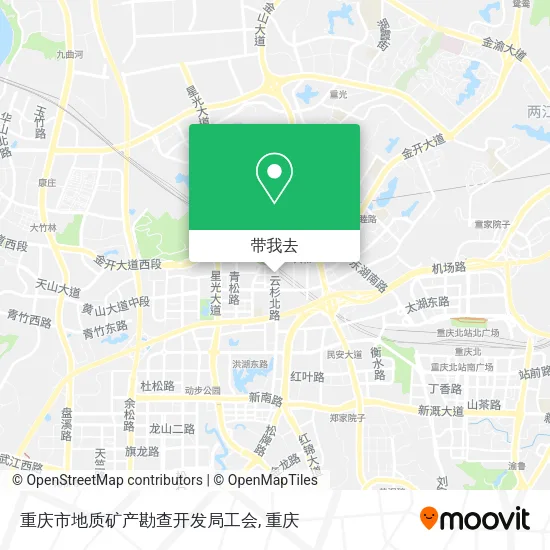 重庆市地质矿产勘查开发局工会地图