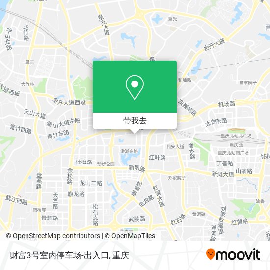 财富3号室内停车场-出入口地图